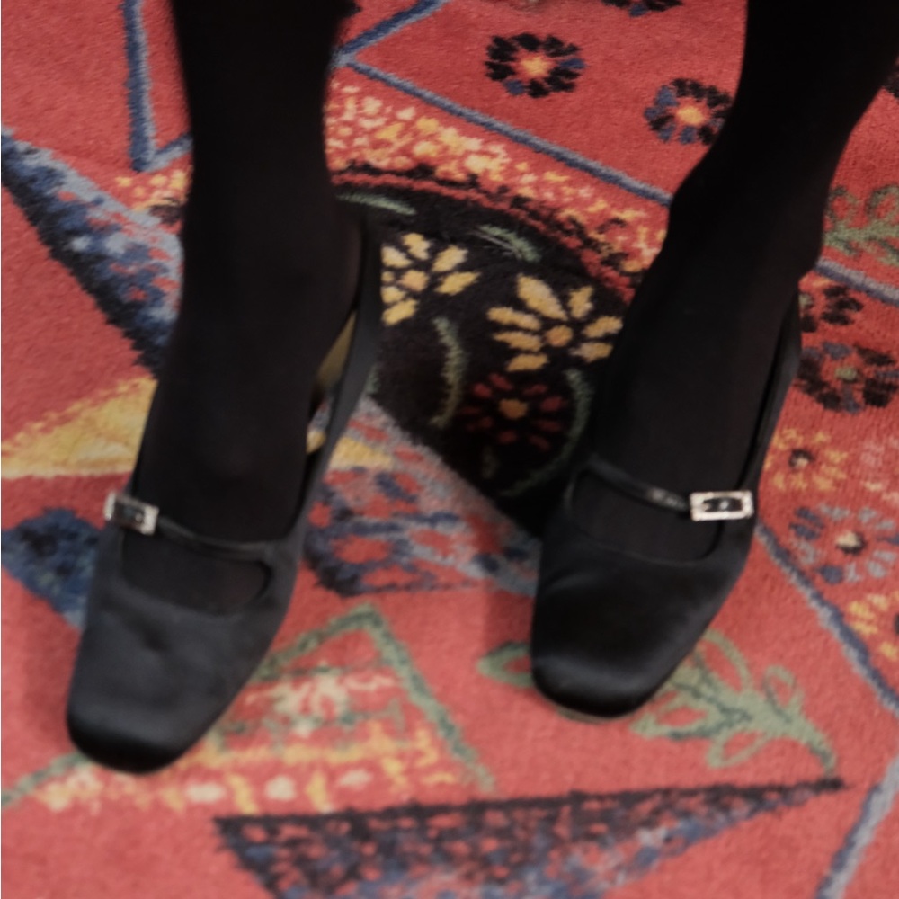 Vintage Yves Saint Laurent Black block Heels